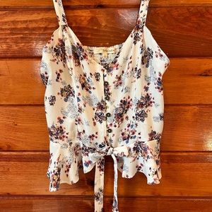 Floral tank blouse by Rewind
